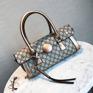 欧美时尚印花波士顿包