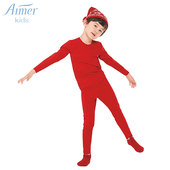 kids爱慕儿童新品 长裤 aimer 薄款 男童无痕针织秋裤 AK373421