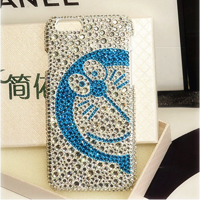 哆啦A梦iPhone6plus手机壳苹果6钻壳iphone5S水钻4S保护套水钻壳