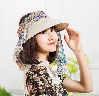 调节光身遮阳帽遮脸公主轻便优雅自行车儿童款2018女士农活大沿