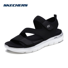 Skechers斯凯奇女鞋新款时尚罗马鞋凉鞋 休闲简约沙滩鞋 39075