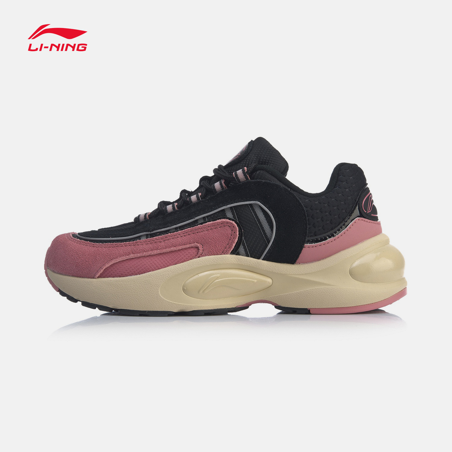 Li Ning Running Shoes Women's Shoes 2019 New V8 Shock Absorbing Lightweight Running Shoes Casual Women's Low Top Sports Shoes