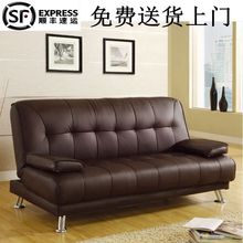 2米皮质多功能午休两用 1.8 小户型办公店铺1.5 多功能折叠沙发床