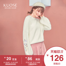 阔色2018秋冬新款韩版女学生纯色单排扣百褶a字裙短款半身裙图片