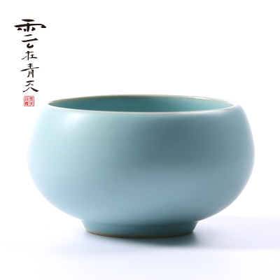 汝窑品茗杯茶杯汝瓷2.0小杯子陶瓷功夫茶具龙泉青瓷主人个人单杯