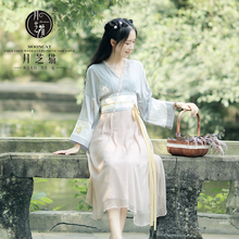 春日常古风汉服女长裙女夏仙改良连衣裙子汉元 平乐曲 月芝猫
