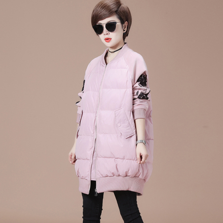 秋比2018女式冬装新款棉衣拼接好看小棉袄上衣外套袄子棉服大衣商品大图
