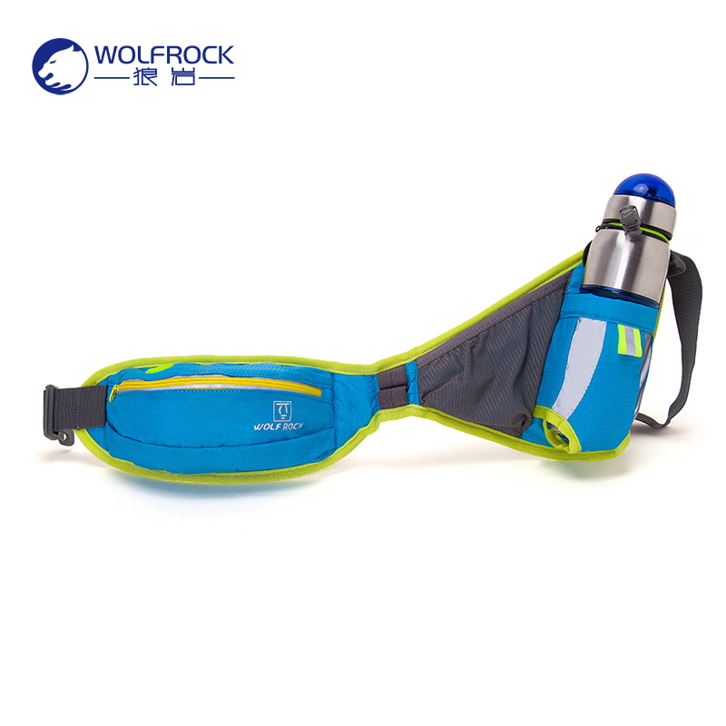 Marathon Waistpack Wolf Rock Running Equipment Water Bottle Waistpack Sports Running Pack Supply Waistpack Front and Rear