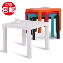 宜家现代茶几简约客厅家居小户型方桌简易木桌子经济型茶桌家用具
