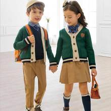 套装 毛衣开衫 幼儿园园服春秋装 儿童英伦学院风班服小学生秋季校服