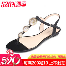 正品 夏季新款 WEST玖熙欧美平跟沙滩人字拖女凉鞋 NINE 不退不换