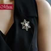 韩版 个性 Mbox胸针 气质女款 胸针胸花 雪花潮流简约时尚 锦瑟精灵