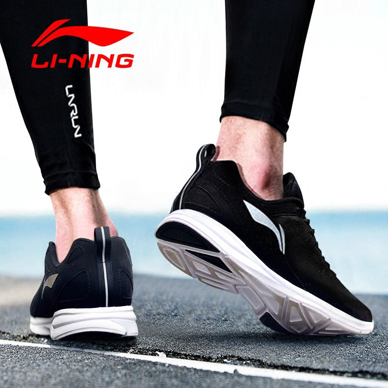 Li Ning Men's Running Shoes 2019 New Autumn and Winter Warm Sports Shoes Fitness Training Shock Absorption Casual Running Shoes Men