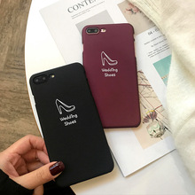 韩风简约创意鞋子适用iPhone7plus/8/6s/X手机壳 苹果6磨砂保护套
