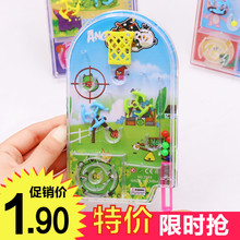 儿童益智玩具 怀旧桌面弹珠机大号弹珠游戏卡通掌上游戏机 游戏盘