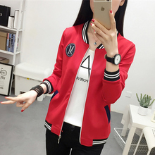 新款 女装 棒球服加肥加大码 2019秋季胖妹妹200斤休闲运动外套韩版