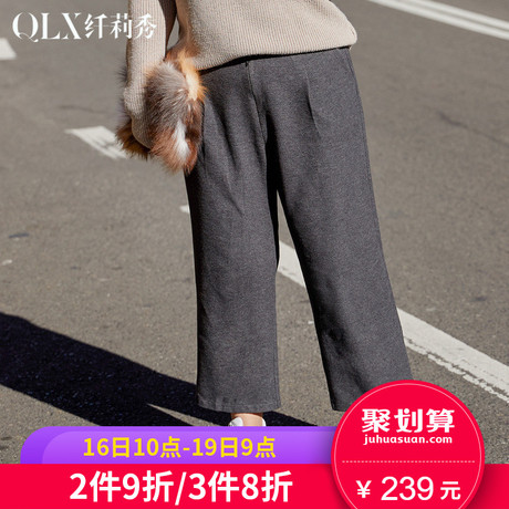 纤莉秀2018冬装新款大码女胖mm显瘦九分裤大腿粗的女生显瘦裤子商品大图