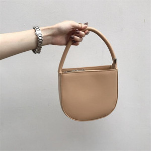 百搭简约立体pu皮手提包