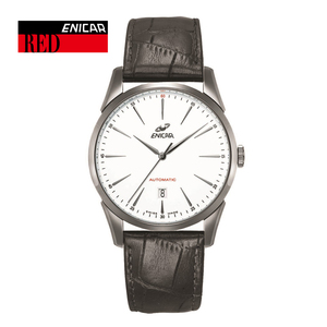 英纳格(ENICAR)瑞士原装进口手表 红牌系列白