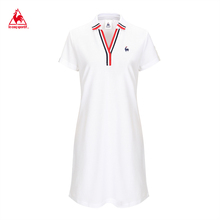 乐卡克法国公鸡三色罗纹领口连衣裙女CB 19新品 6658191