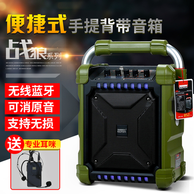 特美声SL06-10户外广场舞音响手提背带便捷式蓝牙K歌消原音音箱