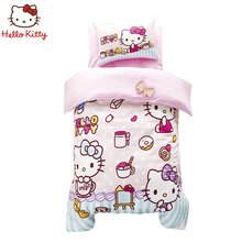 HelloKitty宝宝幼儿园被子三件套六含芯纯棉儿童午睡被套入园床品