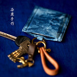 柒鹿云染系列丨手工布艺卡包小巧简约男女超薄 公交卡卡包学生