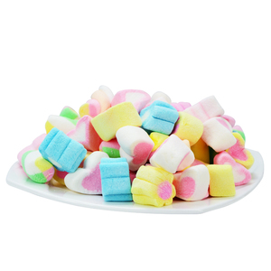 彩色心形棉花糖