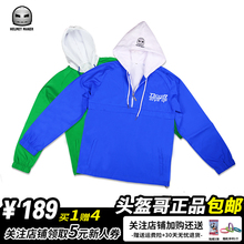 HELMET头盔哥同款宽松加大套头连帽外套男中长款运动休闲防水风衣