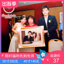 自己绣线结婚沙照宝宝情侣真人卡通物照片十字绣定制订制定做礼物