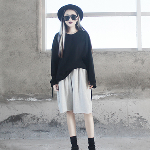 中性显瘦五分休闲裤