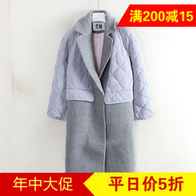 纯色简约中长款 百搭保暖羽绒服C6530 Z系列品牌折扣剪标冬季女装