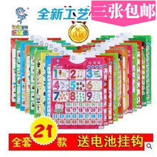 乐乐鱼儿童早教发音有声拼音挂图点读认数字人物关系英文动物笔画