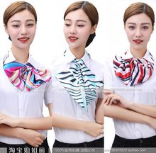 百变魔术丝巾女银行空姐酒店工装服务员上班族职业装饰夏季小方巾