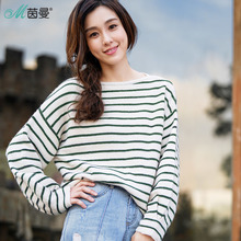 【拍下7折】茵曼旗舰店2018秋冬新款针织衫套头毛衣女装宽松上衣图片