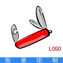 不锈钢军刀家居野外适用 印刷LOGO礼品 红色十一开13功能瑞士军刀