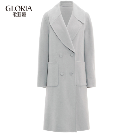 GLORIA/歌莉娅女装2018冬季翻领双面呢外套18CE6E9H0商品大图