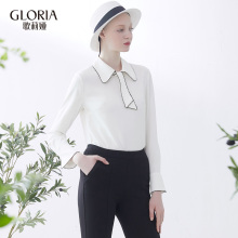 双11预|GLORIA/歌莉娅女装2018春季新品雪纺衬衫182K3E600图片