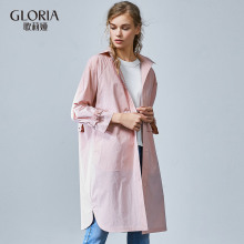 GLORIA/歌莉娅2018春季连帽衬衫领外套183C6E59D图片