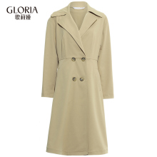 GLORIA/歌莉娅2018秋季双排扣风衣外套 189E6E030图片
