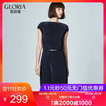 GLORIA/歌莉娅女装2018秋季半高领连衣裙187K4B580图片