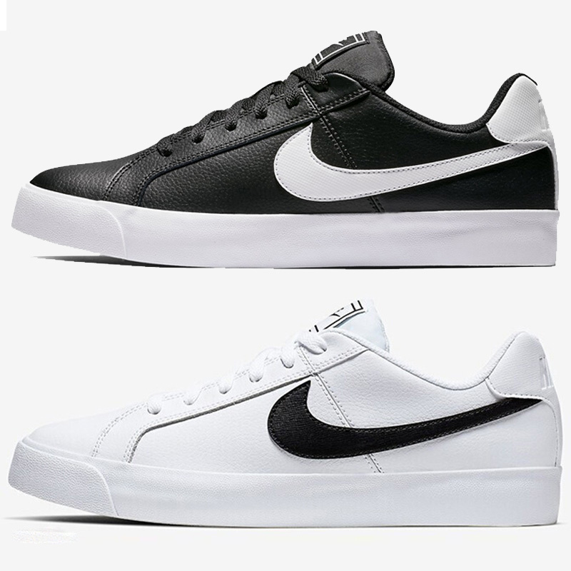 Nike Nike Men's Shoe 2019 Autumn New Low Top All White Vintage Sneakers Court Casual Shoes Board Shoes