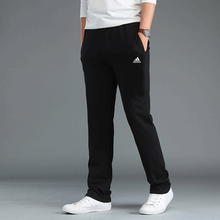 Adidas阿迪达斯男裤2018秋季透气运动休闲裤直筒裤收口长裤BP8753