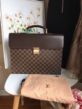 中古二手正品LV路易威登棋盘格手提箱公文包文件包男女通用款