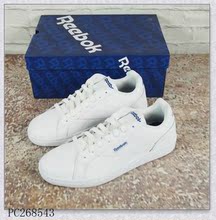 运动休闲鞋 锐步REEBOK男子低帮PU皮面纯白柏逍 BS7988 白鞋 CN3100