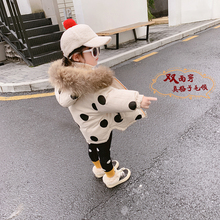 中小童宝宝加厚棉服潮款 棉衣外套儿童棉袄 女童双面穿冬季2018新款