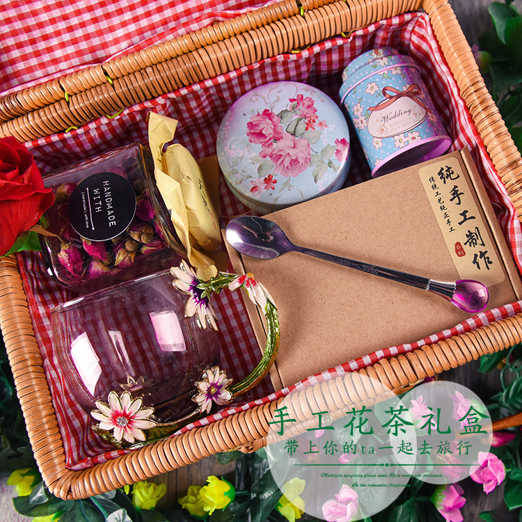 花茶礼盒装组合菊花茶水果茶花草茶组合玫瑰花茶组合