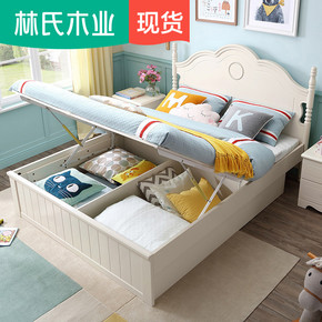 韩式田园床1.5米儿童床1.2m单人床男孩储物儿童房家具组合套装818