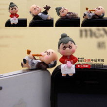 公公婆婆之多彩休闲生活立体公仔 iphone3/4S 3.5孔通用型防尘塞