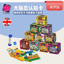英国智库大脑瓜儿童智力记忆卡片方盒益智闪卡环游中国幼儿成长